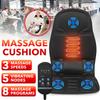 12 Вт Подушка для сиденья Автомобиль Дом Подогрев Вибратор Массажер для сиденья автомобиля Офис Поясница Шея Матрас Обезболивание Электрический массажер для спины AC 110-230 В