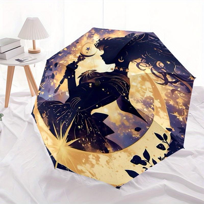 1pc Sailormoon Automatic Umbrella - Foldable with 8 Iron Ribs, Portable for Outdoor, Gift, Outdoor Umbrell157