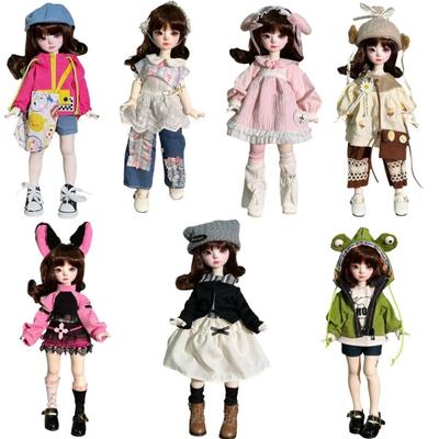 Кукла BJD 11,8 дюйма, 6 точек артикуляции, набор одежды для кук, милая одежда, одежда для кукол своими руками, DIY проекты