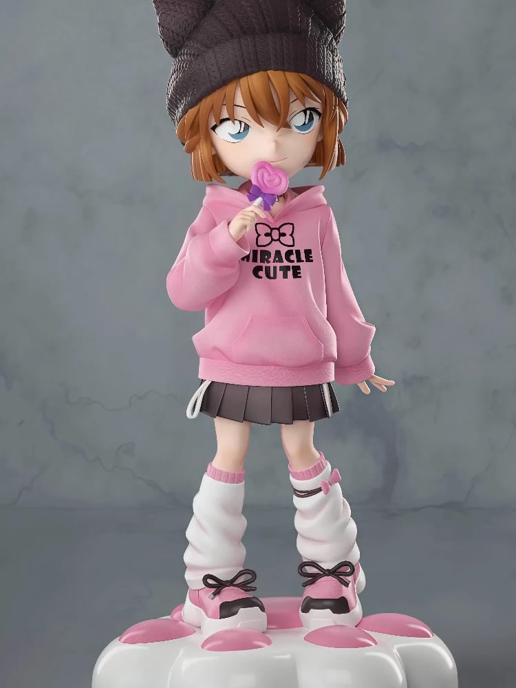 19cm Detective Conan Haibara Ai Anime Gk Figure Collectible Model Desk Decoration Car Ornament Gift For Fans