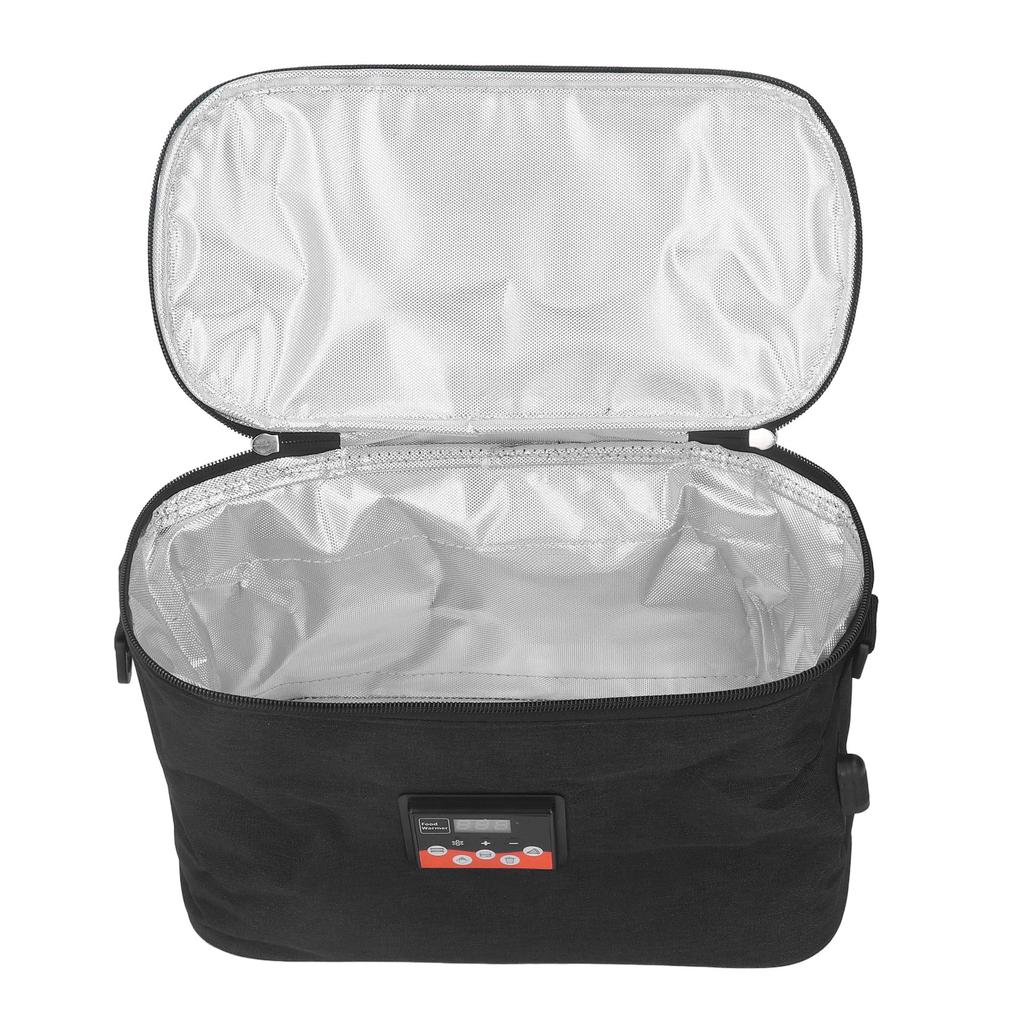 Автомобильная сумка-грелка 30 Вт, сумка-грелка 8 л, регулируемый дисплей температуры с ручкой, портативный подогреватель пищи