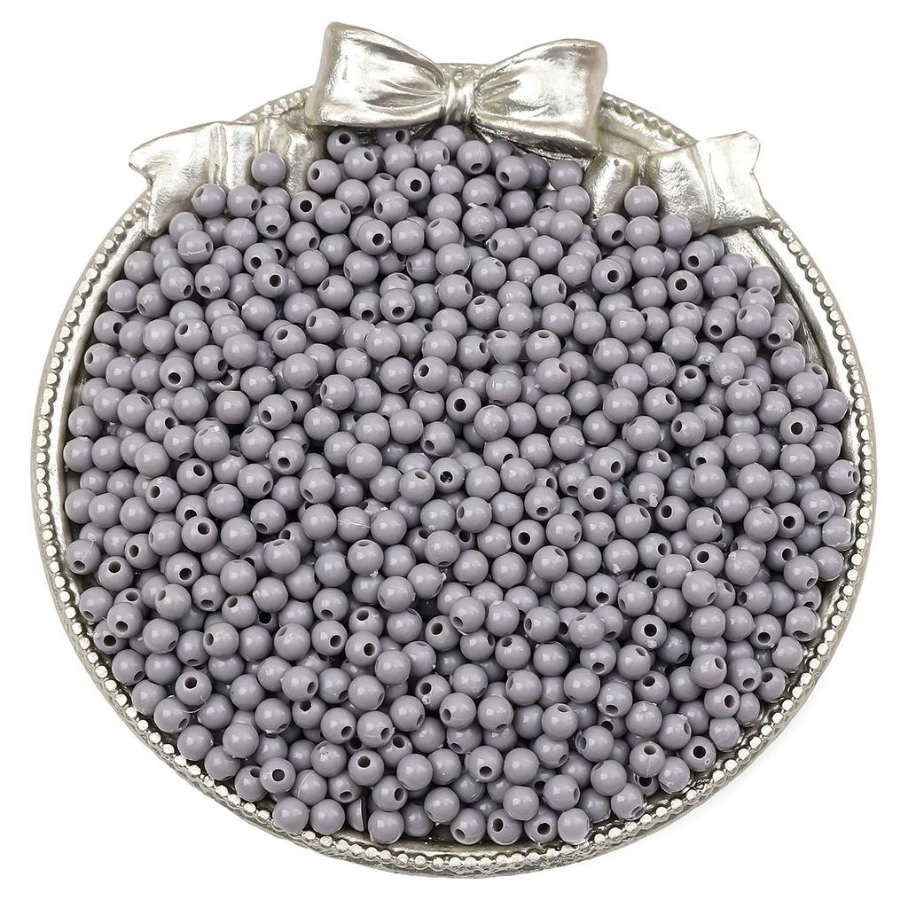 Бусины для браслета ручной работы 3/4 мм акриловые однотонные круглые бусины бусины ручная работа бусины для браслета россыпью бусины ювелирные аксессуары