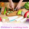 11/13/17PCS Детские наборы для готовки Настоящие кухонные принадлежности Монтессори для малышей Безопасные ножи для детей 2/3/4/5/6/7/8 лет