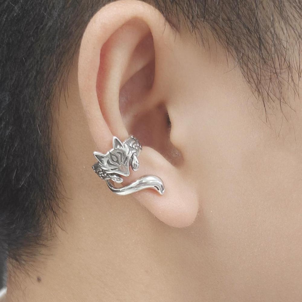 Korean Style Cat Ear Clip Zinc Zinc Alloy Ear Cuff Personality Animal Earrings Party