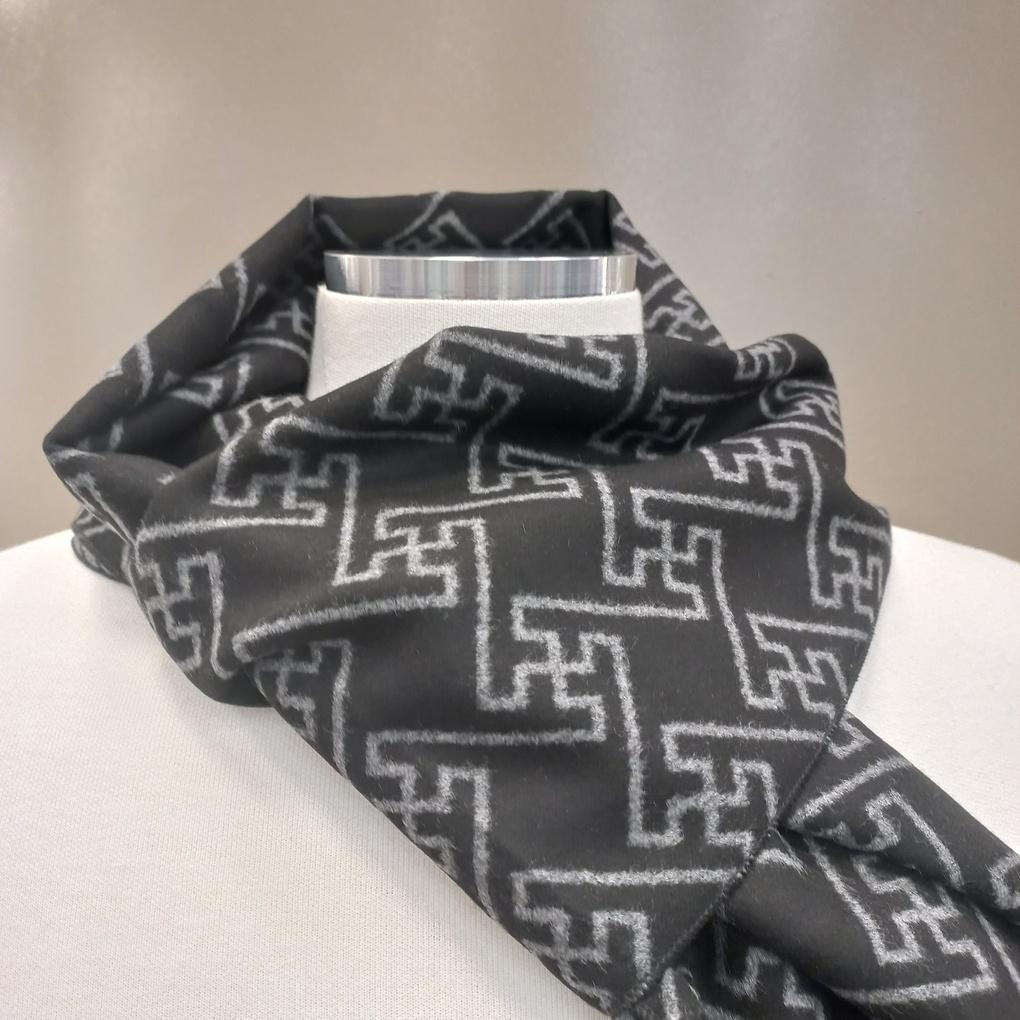 Men's Winter TR Fleece Geometric Muffler RN4C119