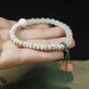 Star Moon Bodhi Beads Bracelet with Flower Pendant, Forest Style Women's Jewelry