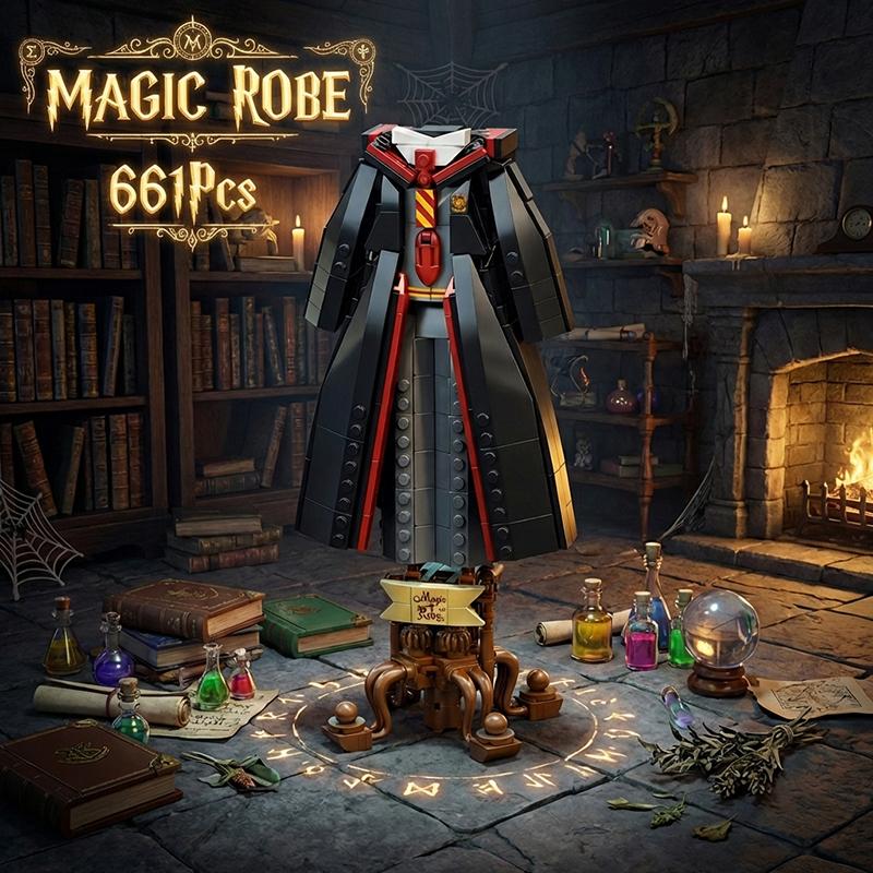 Волшебная Мантия MOC Строительные Игрушки Модель Средневековый Волшебный Мир Креативные Блоки Сборные Игрушки Подарки для Взрослых Кирпичное Украшение 661 шт.