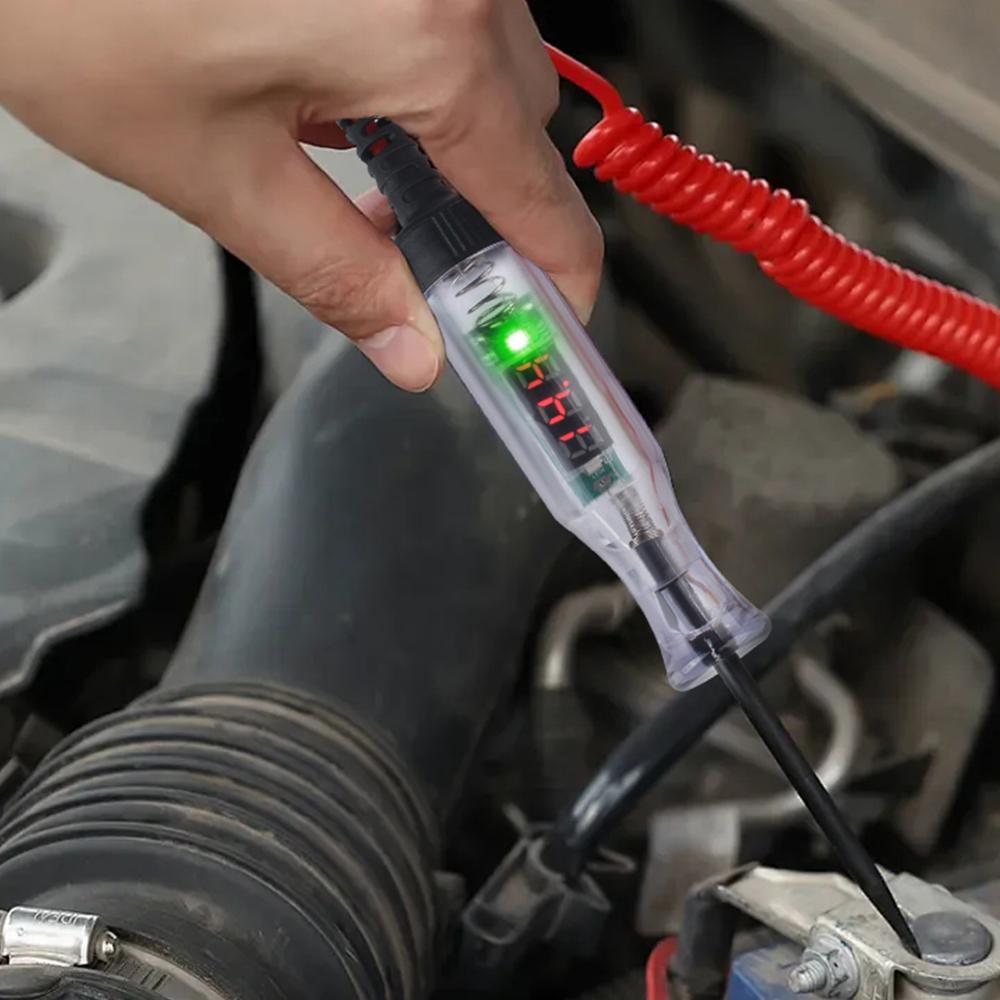 Диагностические инструменты Универсальный цифровой ЖК-дисплей DC/Измерительный щуп Pen Детектор цепи Измерительная ручка для автомобильного дисплея Автомобильные аксессуары Тестер напряжения