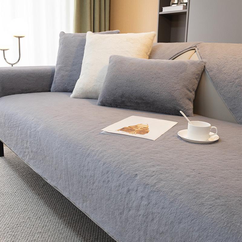 Пушистая зимняя плюшевая подушка для дивана, полностью покрытая тканью, чехол для дивана, элитная подушка