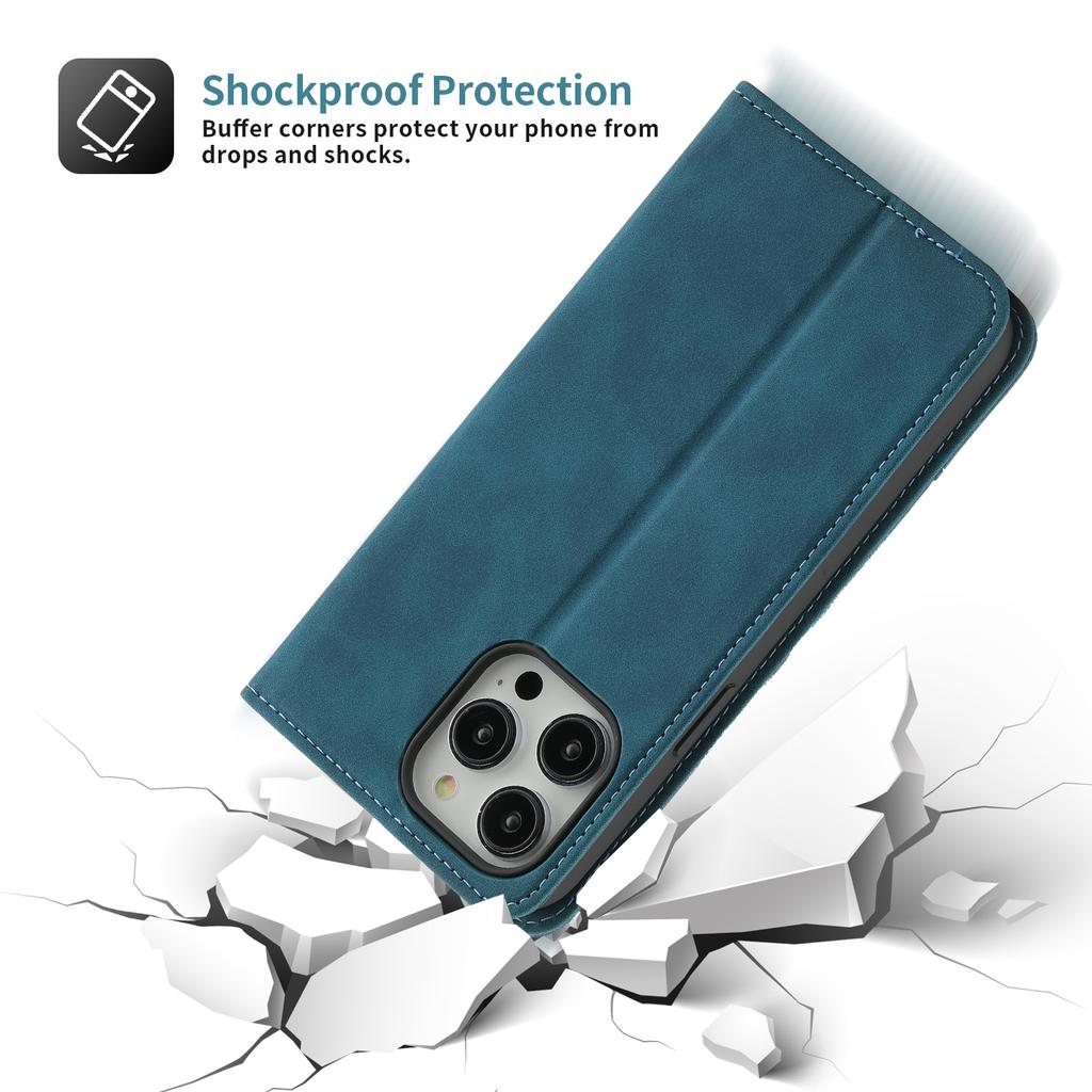 Business Leather Case for iPhone 16 15 14 13 12 11 Pro Max XR XS X 8 7 Plus SE Mini Magnetic Flip Wallet Card Slot Phone Cover