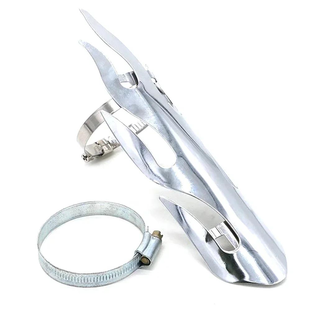 1 шт. ретро-стиль пламени мотоцикла выхлопная труба глушителя теплозащитный кожух защитный утюг для чопперов крейсеров