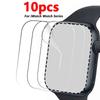 10pcs TPU Clear Smartwatch Screen Protect Film For iWatch 38 40 41 42 44 45 49mm Ultra/Se/10//9/8/7/6/5/4/3/2/1 Series