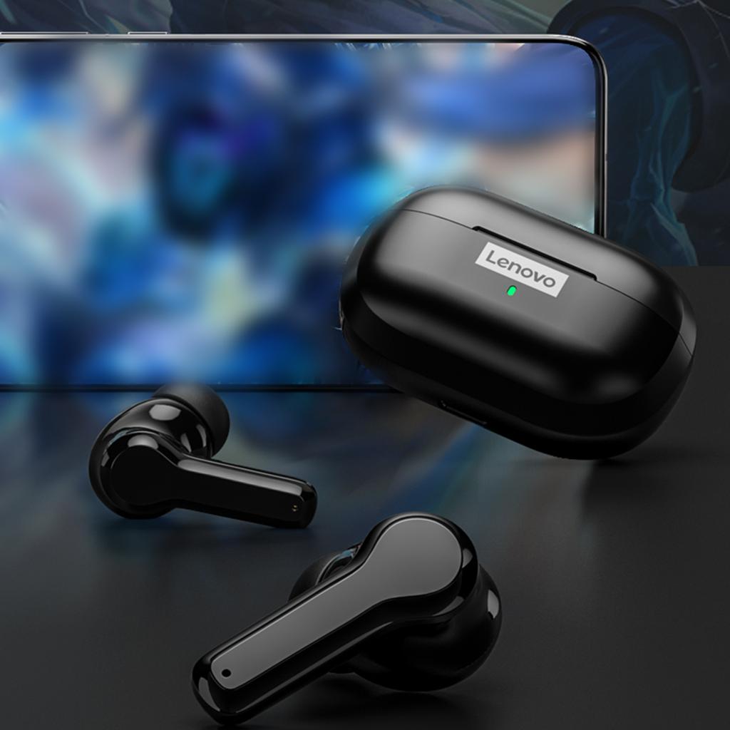 Lenovo Беспроводные наушники LP1S True BT 5.0, мини-наушники, спортивная гарнитура, вкладыши с сенсорным управлением