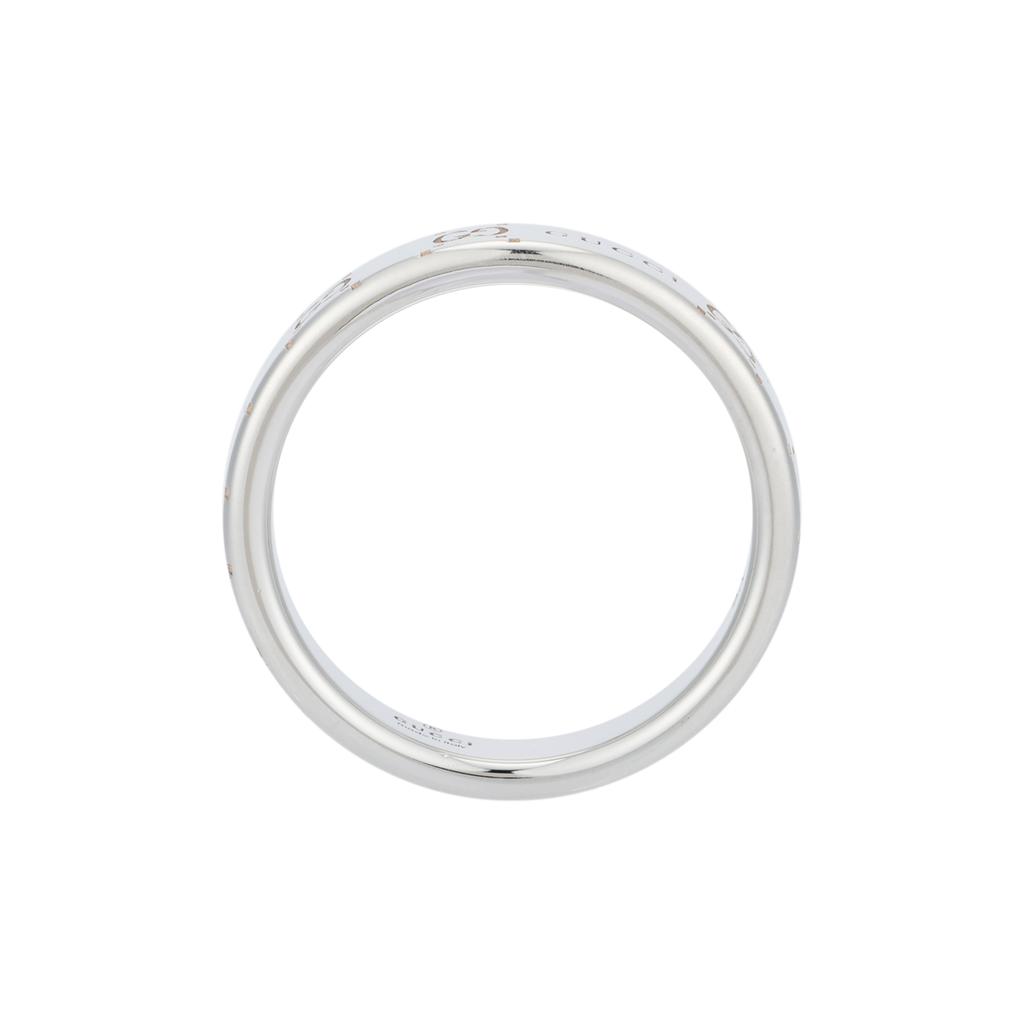 Gucci Signature Brand Logo 925 Silver Ring Unisex rings 814720-J8400-8106
