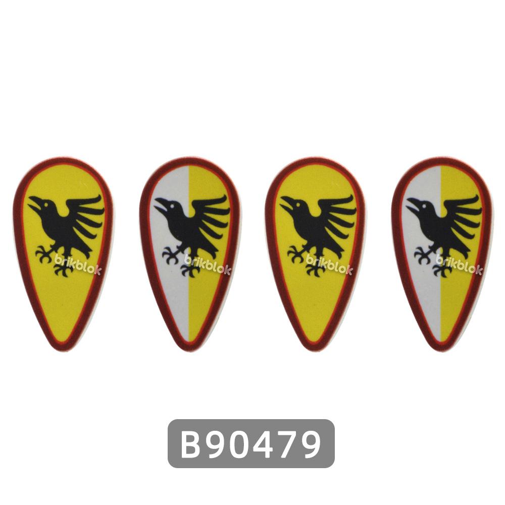 MOC Classic Castle Printed Building Block Toy Kite Shields Flag Mat European Medieval Age Castle Series for Figures