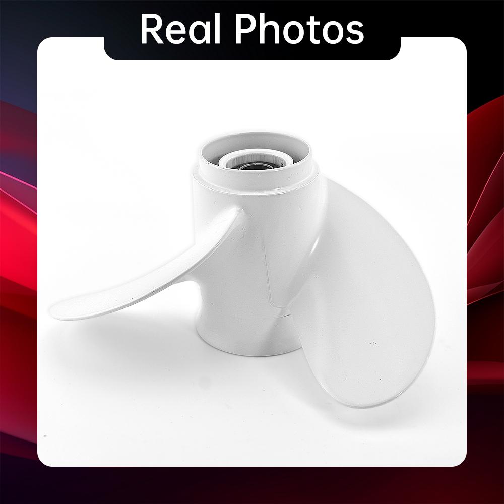 6G1-45943-00 Винт морского гребного винта из алюминиевого сплава для подвесных моторов Yamaha Boat 6 8 9,9 л.с.. Шаг 8 1/2 x 7 1/2 дюйма, 7 шлицев