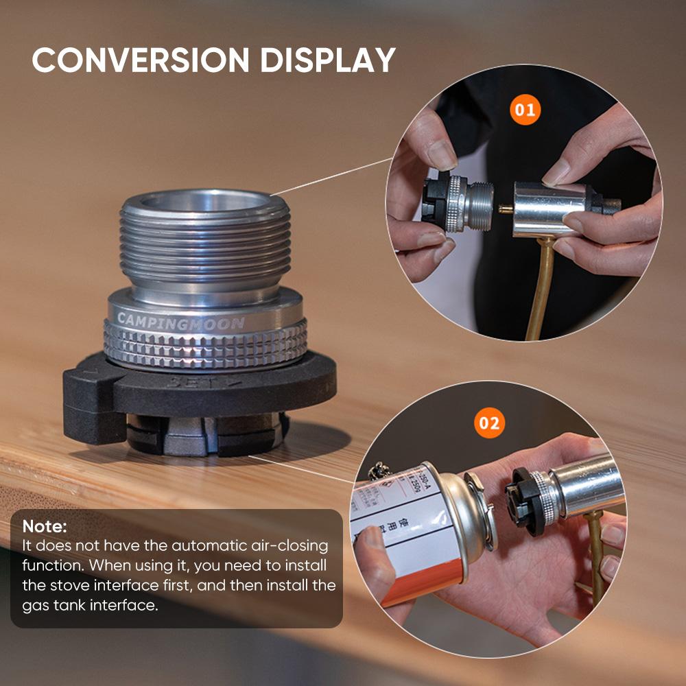 Переходник для баллона с пропаном Переходник для картриджа с пропаном Адаптер для подключения походной пропановой плиты к кассетному газу