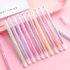 12pcs Color Gel Ink Pen Ballpoint 0.5mm Roller Ball Marker Liner Drawing Pens Office School D6127
