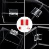 A03F-Пластиковый DIY Набор Пряжек для Дверцы Коробки, 15 шт. Акриловый Комплект Петель Самоклеящиеся Пряжки-Защелки Без Сверления Рояльная Петля