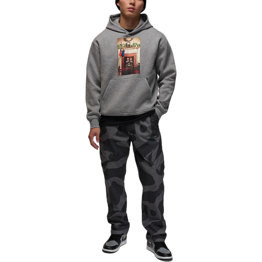 Jordan Essentials Чикаго Модные универсальные удобные повседневные брюки на молнии Мужские брюки Железно-серые FZ2060-068