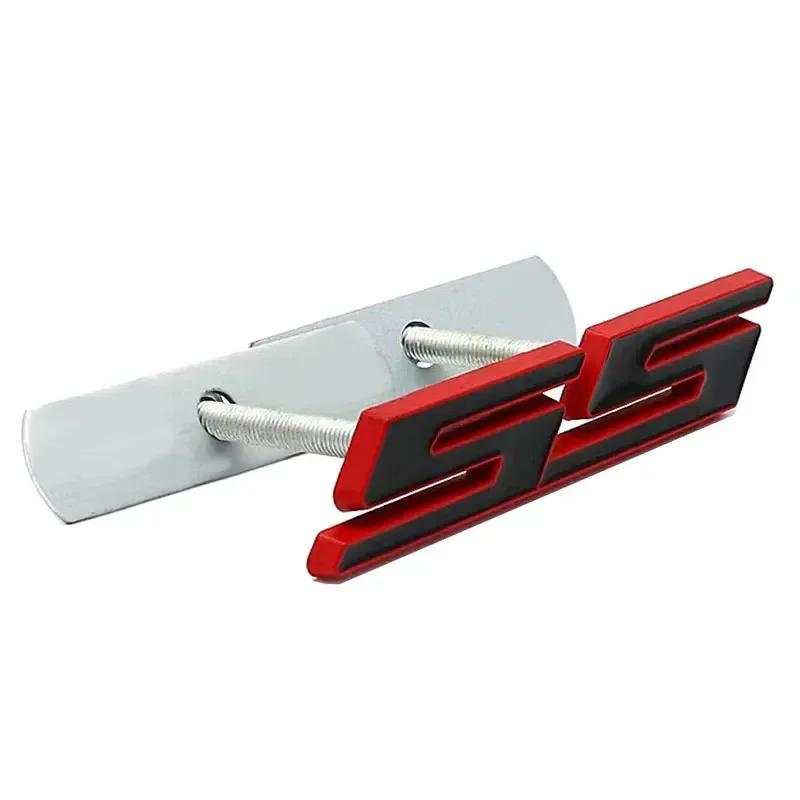 AABHC1 Car Front Grille Emblem Auto Trunk Sticker for Chevrolet SS Logo Camaro Cavalier Onix Cruze Aveo Silverado Exterior Accessories