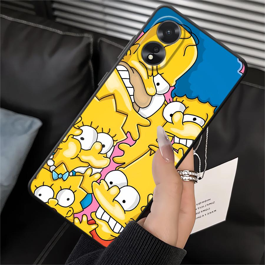 Phone Cover Case for Oppo A52 A15 A32 A18 A31 A72 A16 A33 A71 A54 A53 A12 A36 A11 A37 A17 A32 A73 A9 A38 The S-simpsons Cartoon