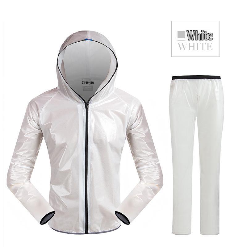 Летний светоотражающий велосипедный дождевик и брюки с люминесцентными полосами