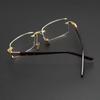High Quality Anti Blue Light Reading Glasses Luxury Crystal Len Frameless Presbyopic Eyeglasses Unisex Optical Far Sight Eyewear