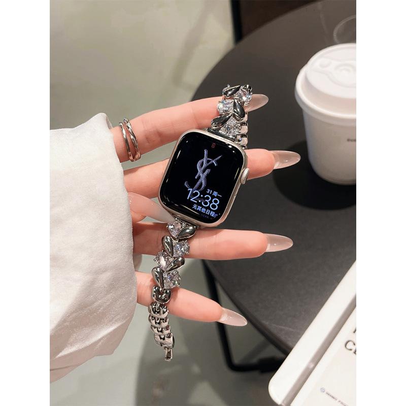 Любовь Опаловый ремешок для Applewatch Apple 9 Watch iwatch11 Металлический Премиум Сяосянфэн S10