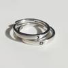 2Pcs Sun and Moon Lover Couple Rings Set Promise Wedding Bands for Him and Her