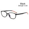 For Women&Men Resin Clear Toughness Presbyopic Glasses Hyperopia Eyewear HD Lens Reading Glasses