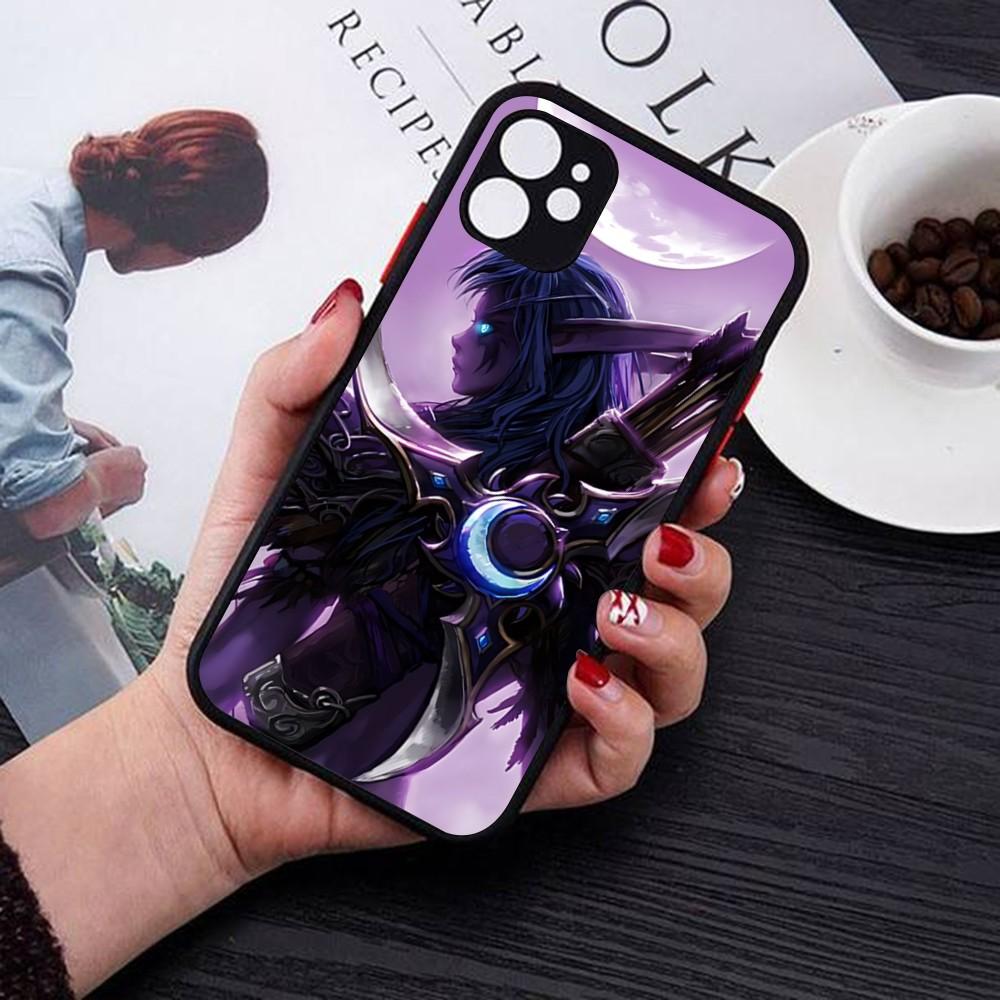 Чехол для телефона World Of Warcraft для iPhone 14 11 12 13 Mini Pro Max 8 7 Plus X XR XS MAX Полупрозрачная матовая крышка
