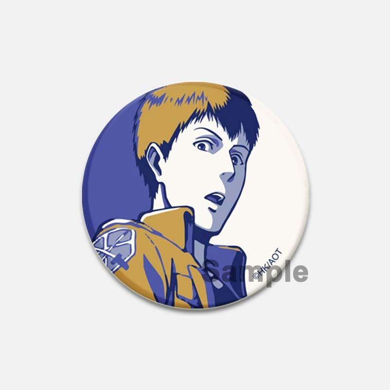 58 мм модные ювелирные аксессуары, значок «Атака Титанов», аниме-фигурка, Леви Микаса, булавки для лацканов, мультяшная косплей, одежда, сумка, броши, подарки