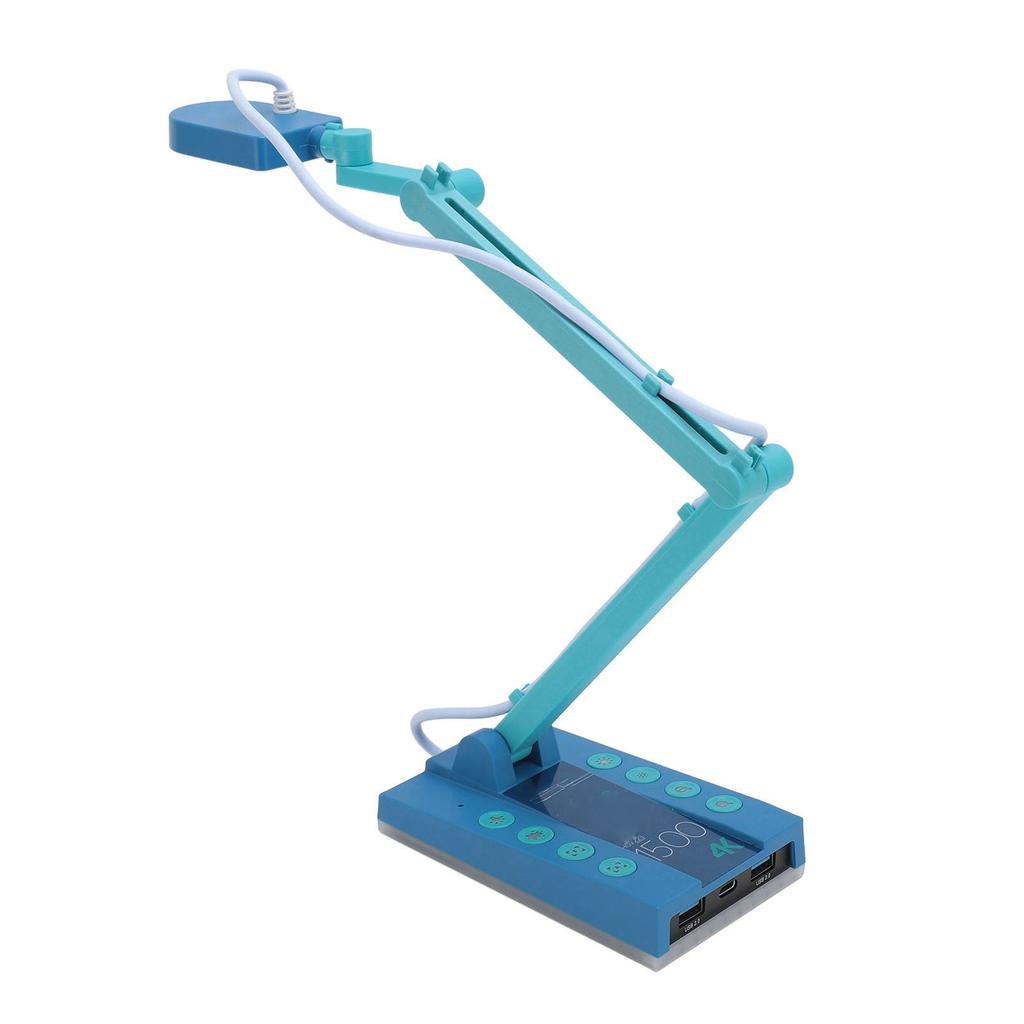 4K USB Document Camera Professional 15MP High Definition USB 2.0 Foldable Document Webcam for Remote Teaching Web