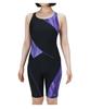 StrokeONE купальник для женщин XL цельный, черный/фиолетовый Fizz,