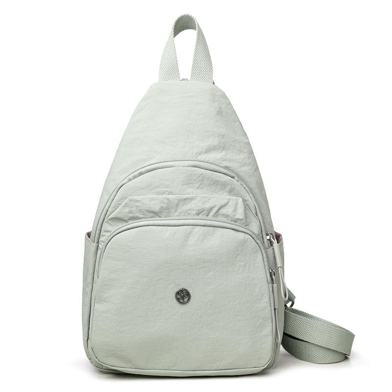 Многофункциональная нагрудная сумка для женщин, дорожный рюкзак, однотонная сумка через плечо
