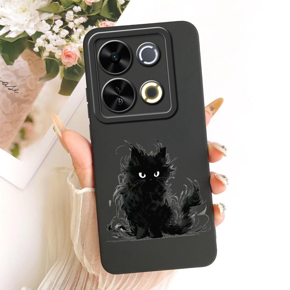 For ITEL P65 Cute Cat Flower Cartoon Phone Case For Itel P671L ItelP65 Shockproof Soft Silicone Covers Bumpers