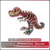 3D-печатная подвижная фигурка динозавра эхинозавра, модель костей дракона, настольное ремесленное украшение, креативные оригинальные подарки для детей