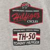 Tommy Hilfiger 90-е Сделано в США Старая футболка с принтом на спине L серый Мужская Б/У