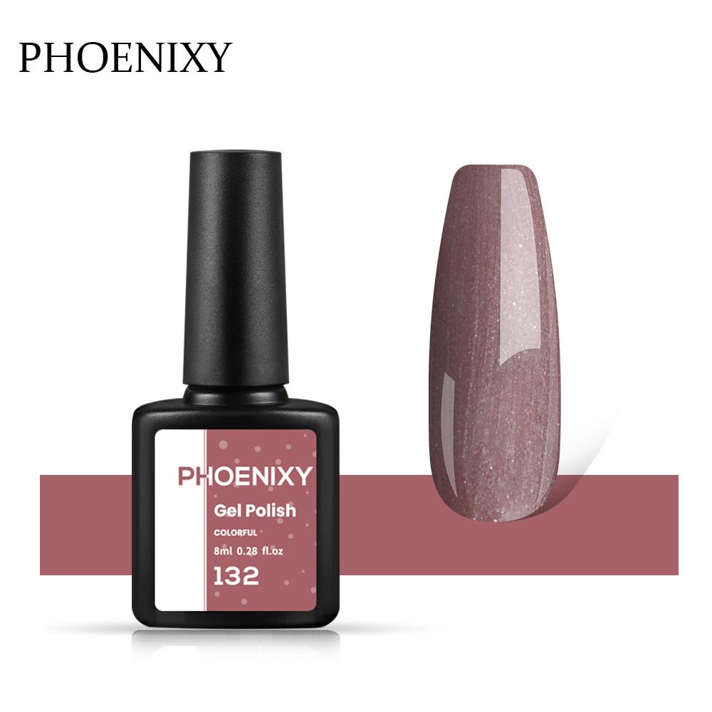 PHOENIXY, 60 цветов, гель-лак для ногтей, долговечный гель-лак, верхнее базовое покрытие, полуперманентный гель-лак, дизайн ногтей «сделай сам»