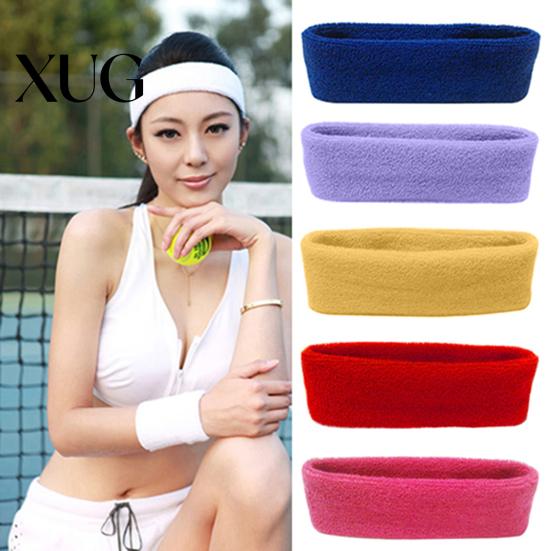 Sport Sweatband Headband Elastic Absorbent Fabric Men Hairband for Exercise Unisex