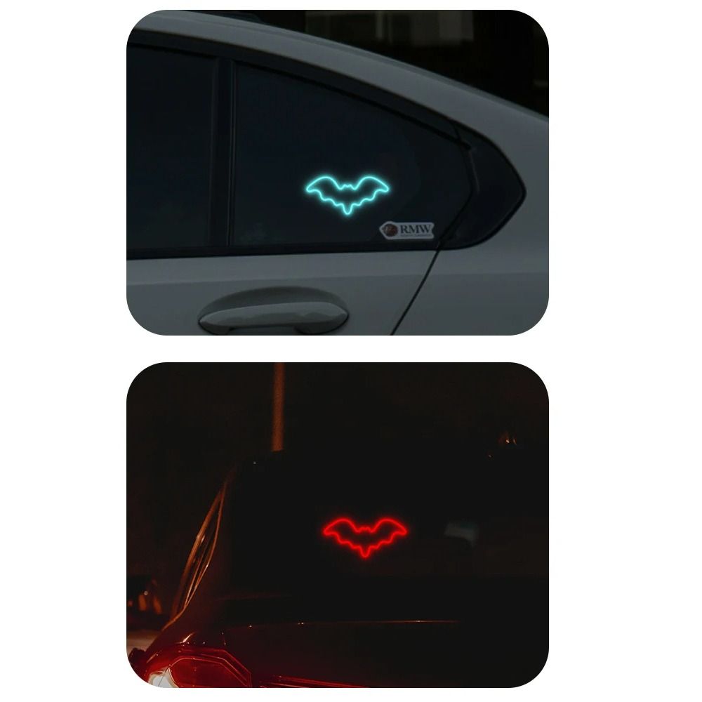 Dynamic Gradient Car Window Neon Light Wireless Atmosphere Breathing Lamp  Triangle Window
