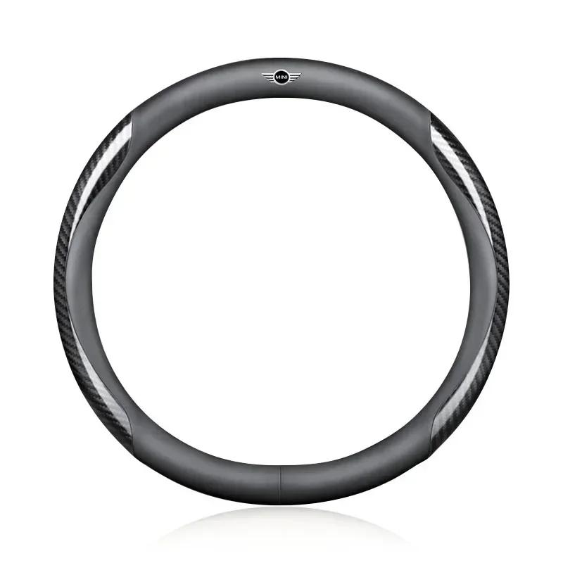 X4 X5 X6 For BMW New Car Leather Carbon Fiber Non-slip Steering Wheel Cover For BMW E46 E39 E90 E60 E36 F30 F10 E34 X5 E30 F20 E