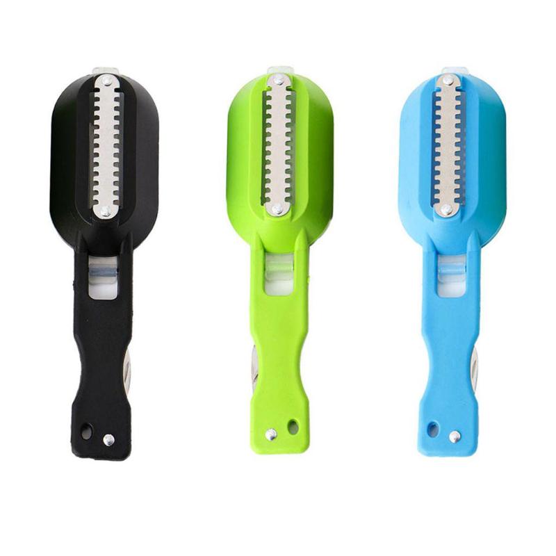TIHUAT Портативный скалер для удаления кожи с рыбьей чешуей, быстрая очистка рыбьей кожи, скребок из нержавеющей стали, кухонные принадлежности