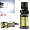 2Pcs High Power Auto Bulb White DC 12V Car Reverse Back Light T15 W16W 45 SMD 4014 Turn Signal Lamp LED Canbus
