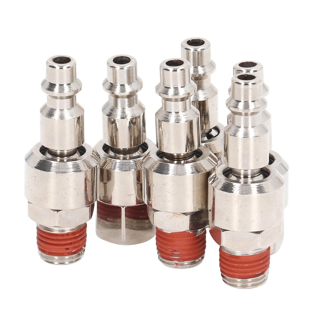 6 шт. соединителей для воздушного шланга из нержавеющей стали 14 дюймов?Быстроразъемные фитинги с наружной и внутренней резьбой 18 NPT