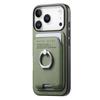 Совместимо с чехлом для iPhone 17 Pro Max: Магнитный держатель для карт, Кольцо-подставка, Слот для карт, Защитная крышка