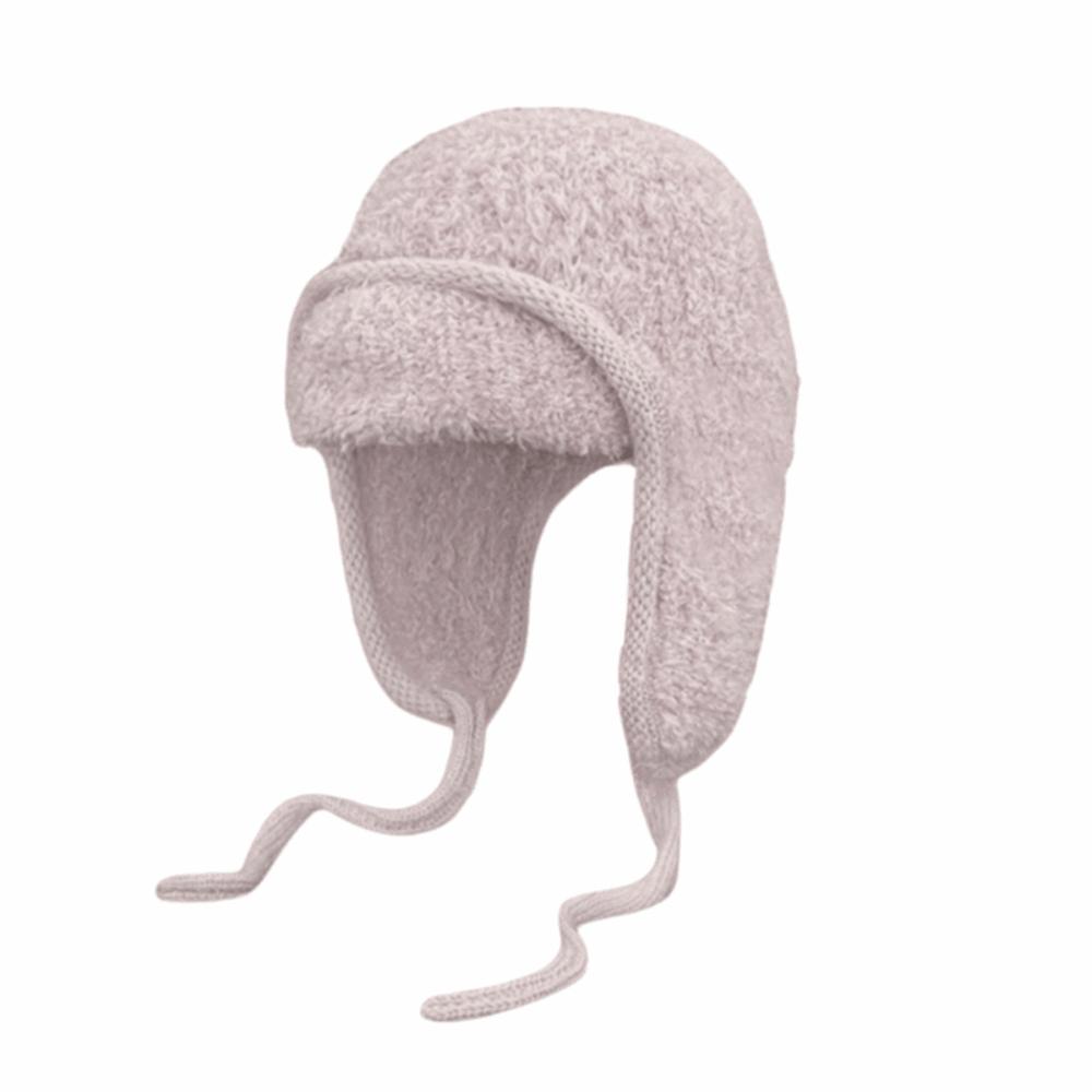 Solid Color Knitted Woolen Hat Korean Style Woolen Crochet Cap Casual Knitted Flying Cap  Outdoor