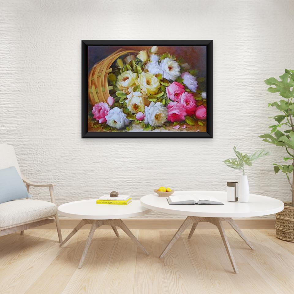 DIY цветок 5D алмазная живопись полный круглый дрель цветочный Алмазная вышивка набор для вышивки крестом мозаика из смолы настенное искусство домашний декор