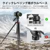 NEEWER GM27 Tripod Video with Fluid Head Leveling Base Metal QR and Telescoping Handle for Compact Camcorders and DSLR Maximum Load Capacity Head,